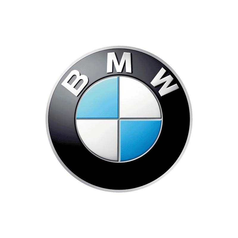 a black and blue logo