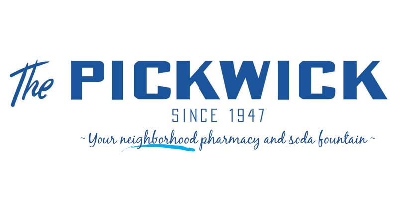 a blue and white logo