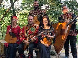 a group of people playing musical instruments