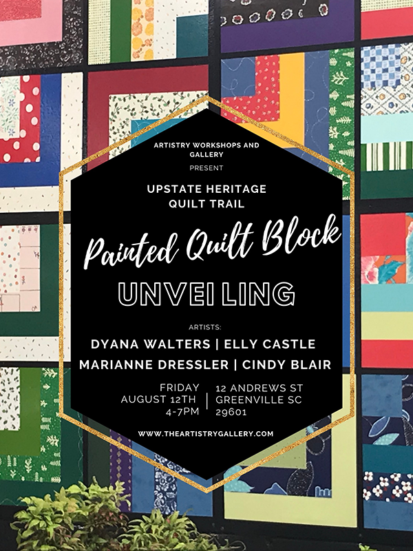 a poster of a quilt block
