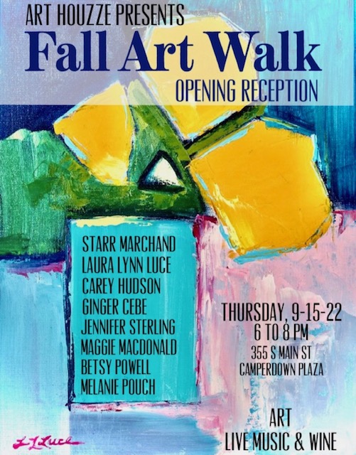 a poster with text and colorful art