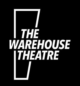 a logo with white text