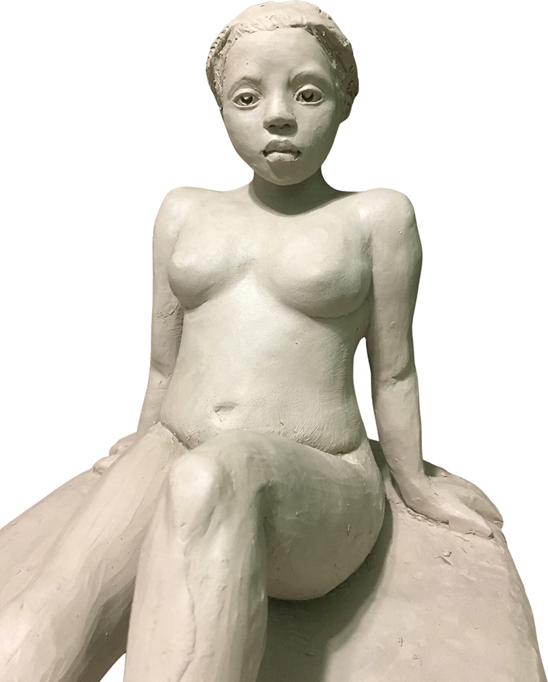 a statue of a woman