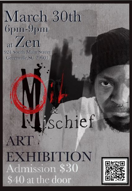 a poster with a man in a hat