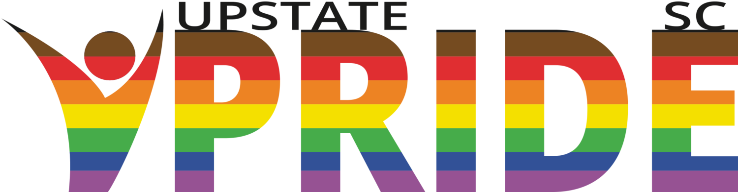 a rainbow colored letters on a black background