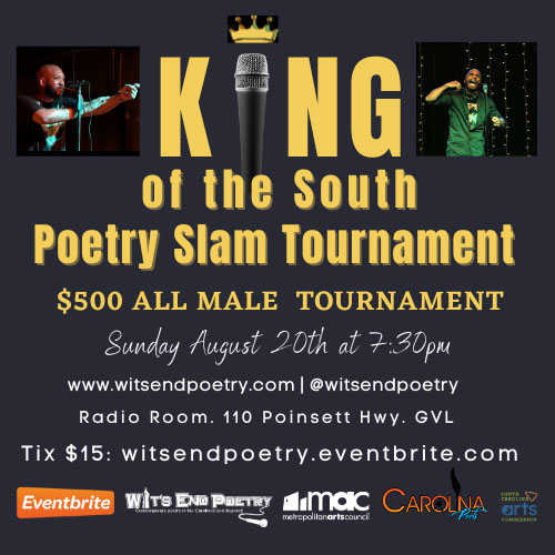 a poster for a poetry slam tournament