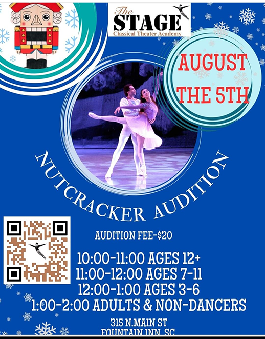 a poster for a nutcracker performance