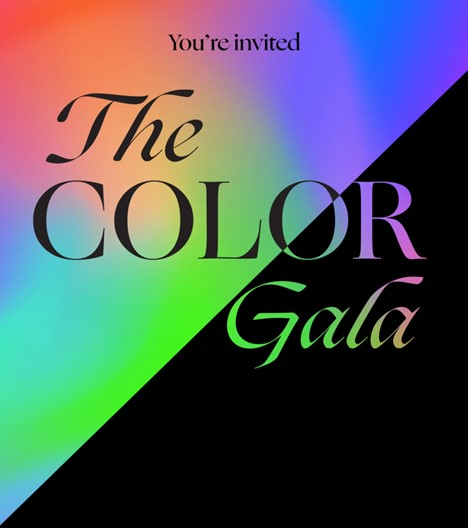 event flier for the color gala