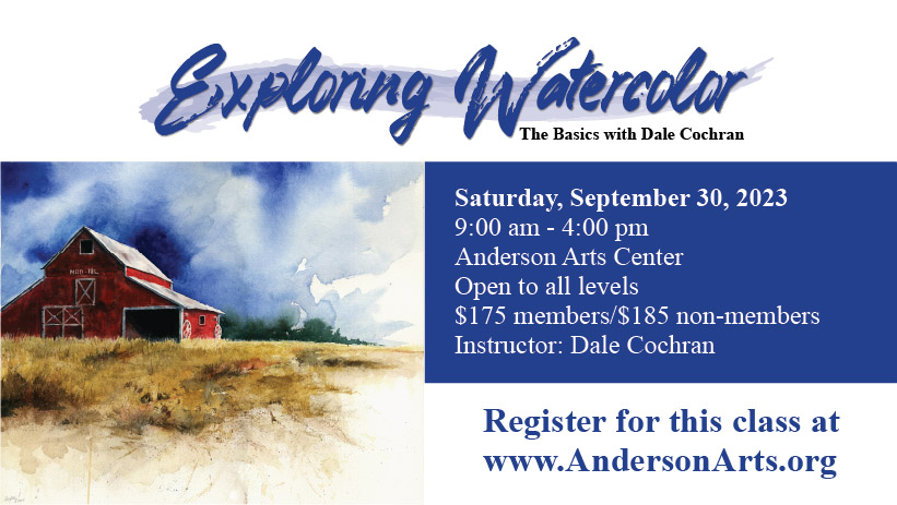 a watercolor painting of a barn