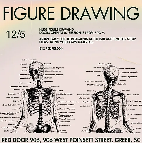 a poster of a skeleton