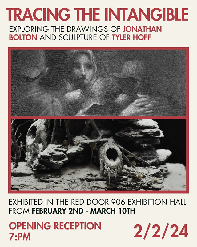 a poster of a sculpture