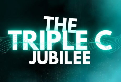 a logo with text on it