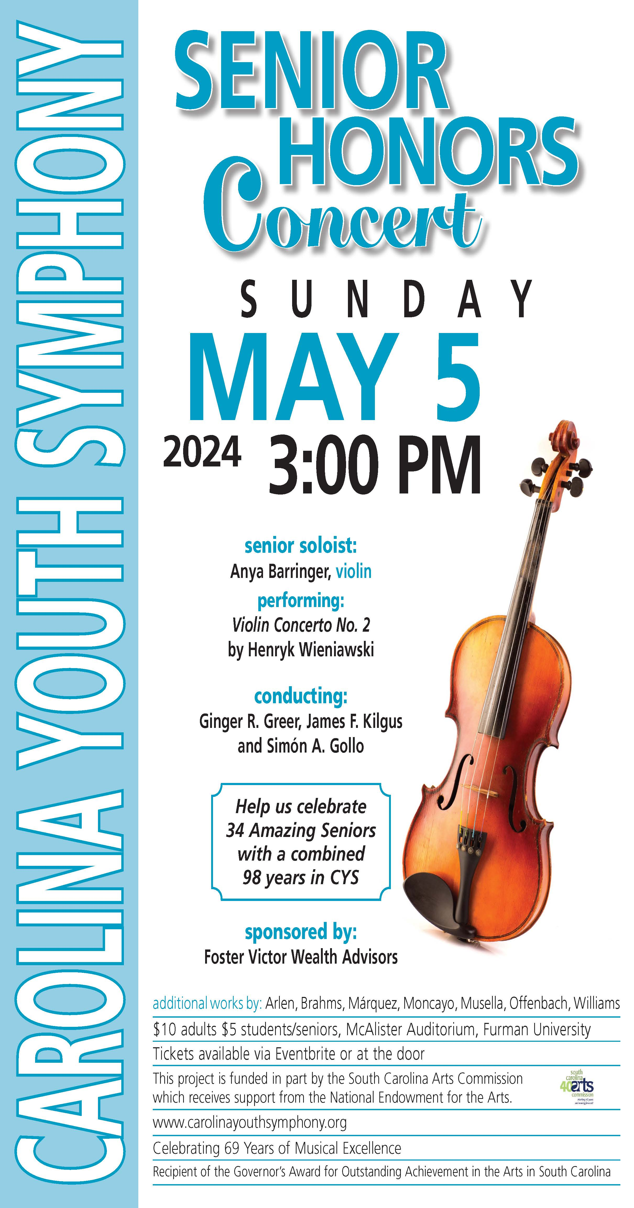 a poster with a violin