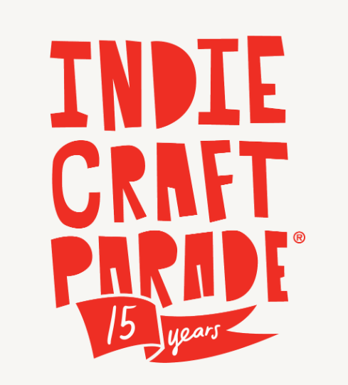 a red and white logo