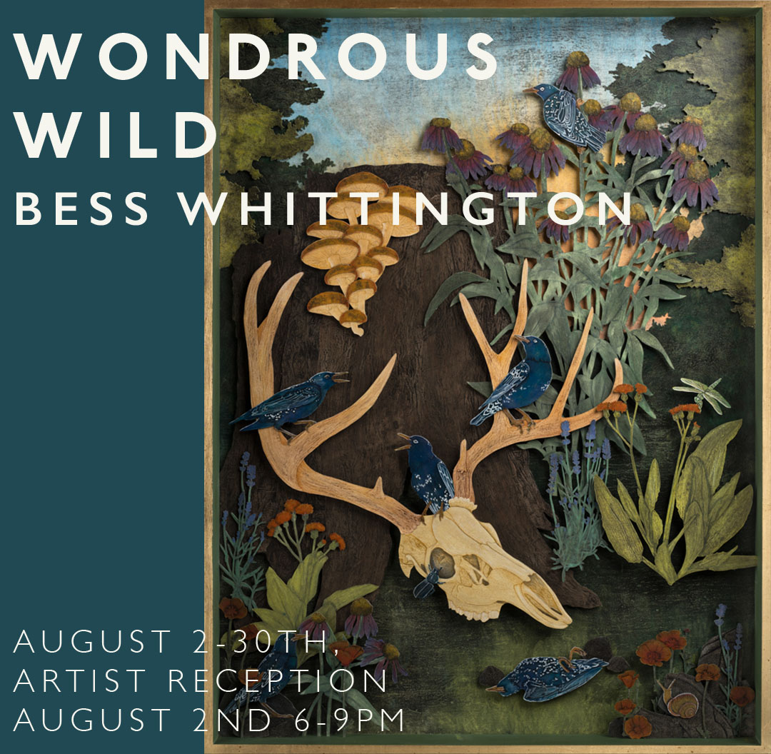 flier for wondrous wild artist reception