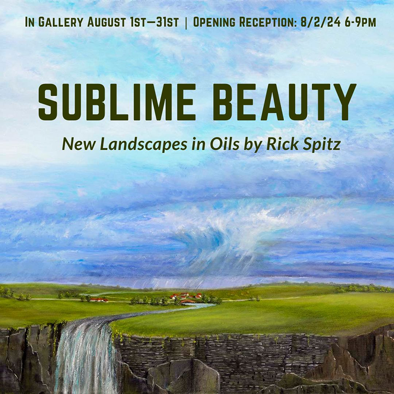 ad for sublime beauty landscapes in oil by rick spitz