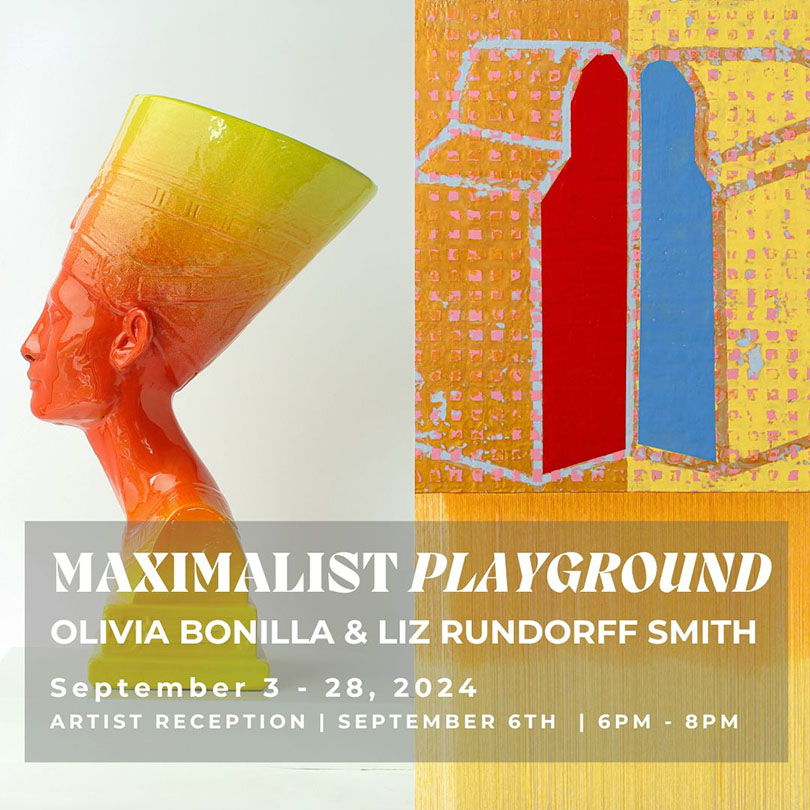 Flier for Maximalist Playground Artist Reception