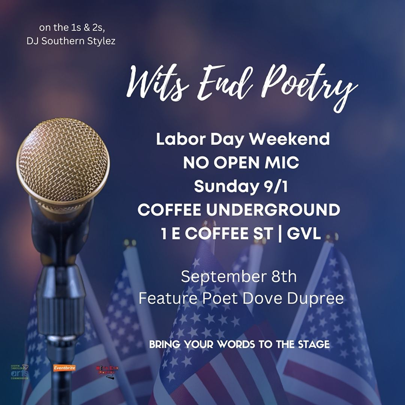 flier for Wits End Poetry