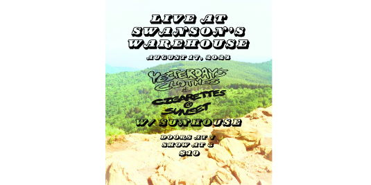 Live at Swanson's Warehouse concert poster