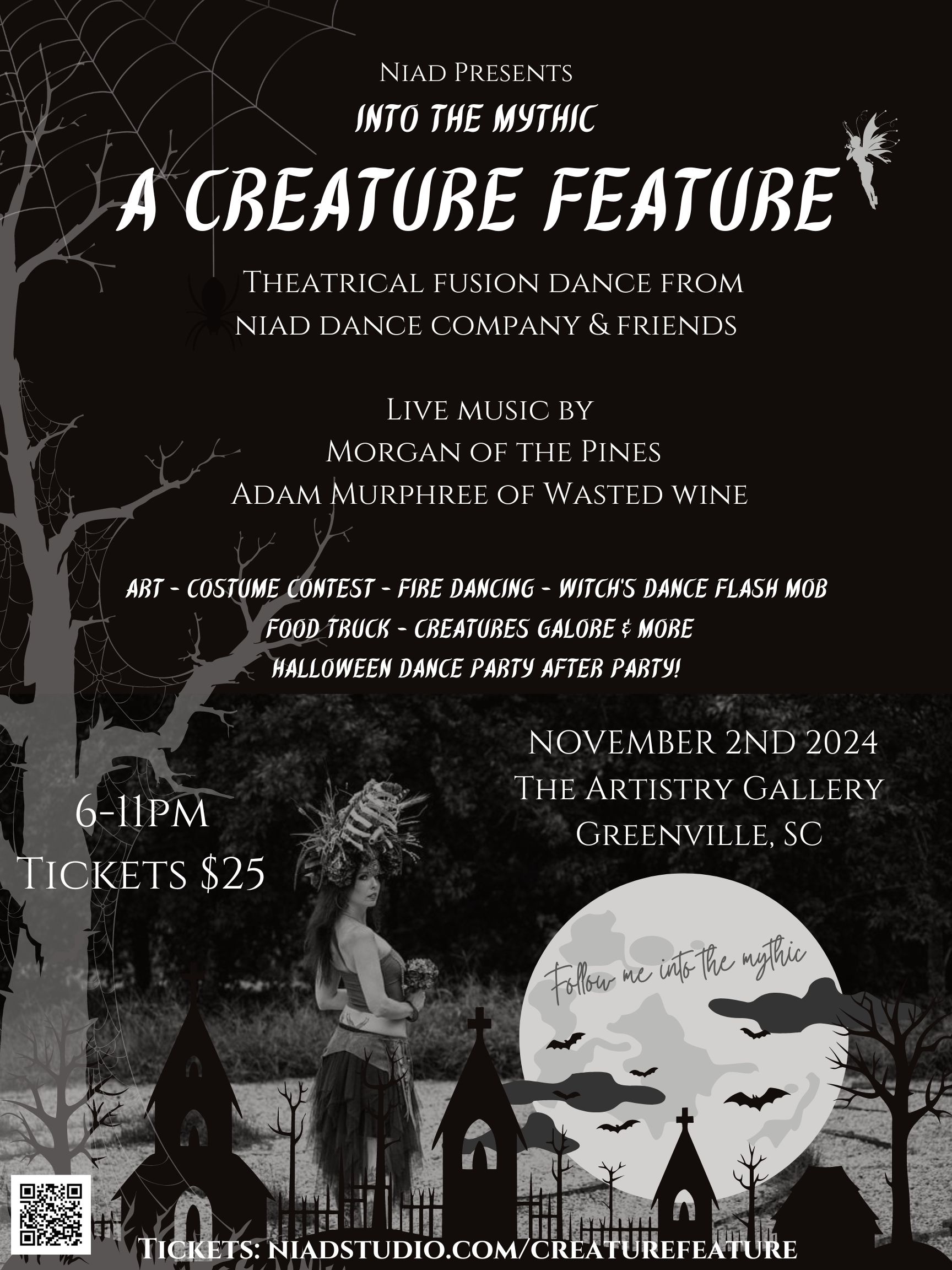 a poster for a halloween event