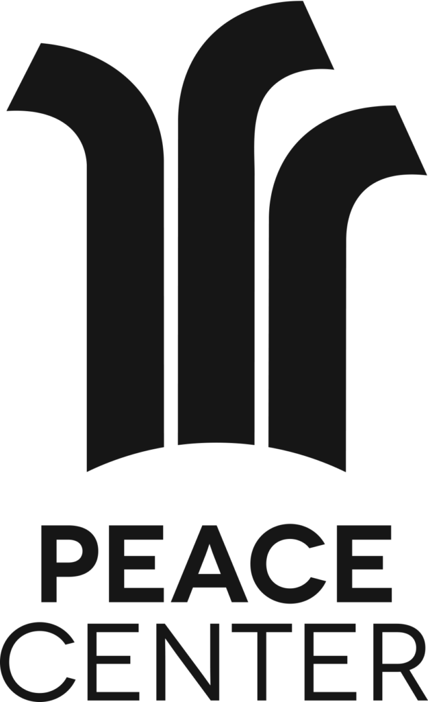 a black logo with text