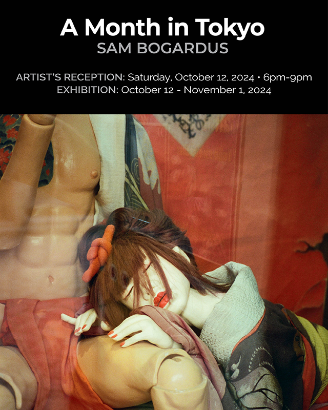 a poster of a mannequin with a woman sleeping on her shoulder