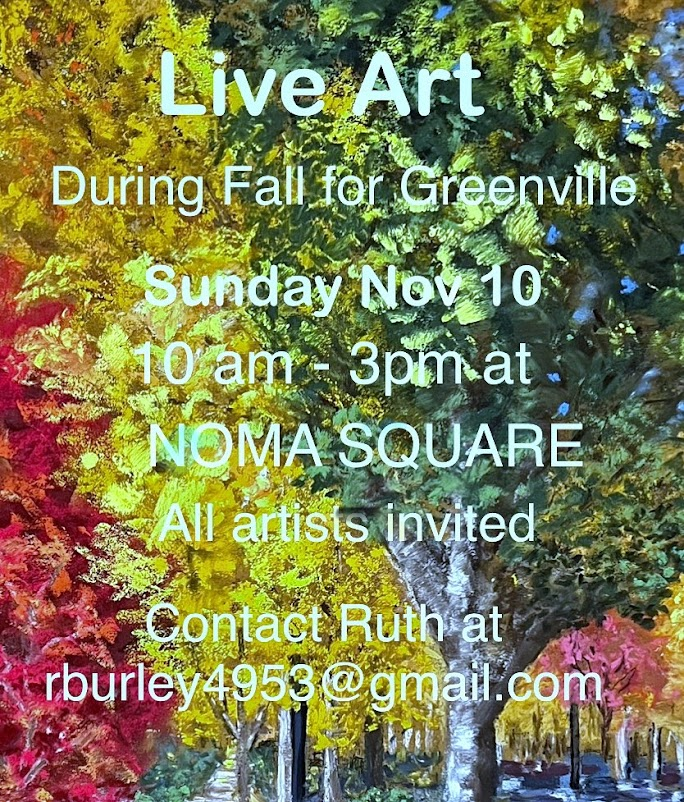 a poster of a live art event