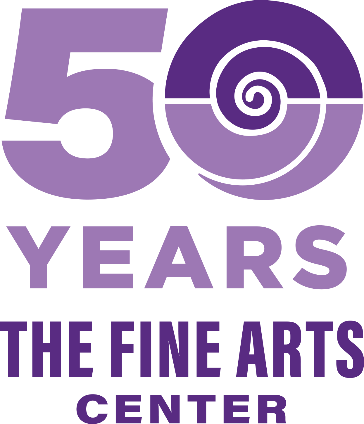 a purple and black logo