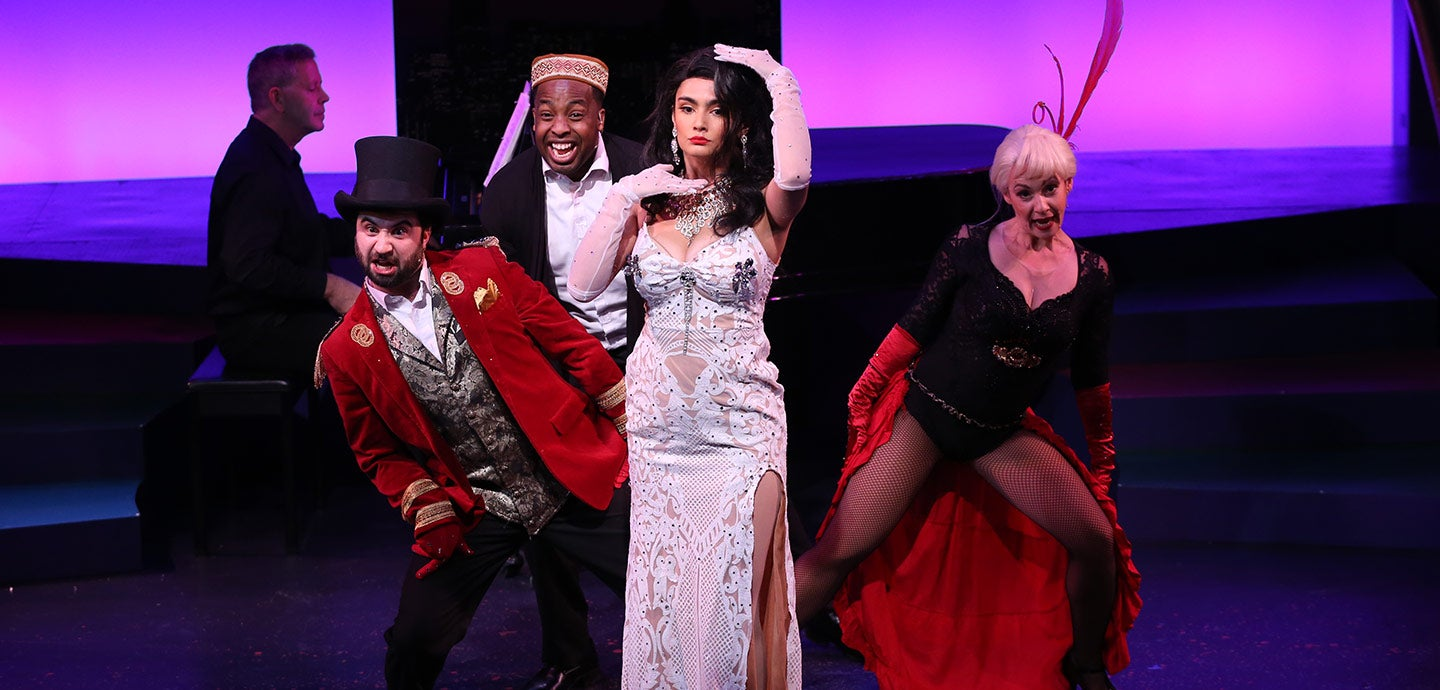 a group of people on a stage