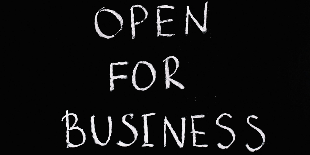 a black board with white text