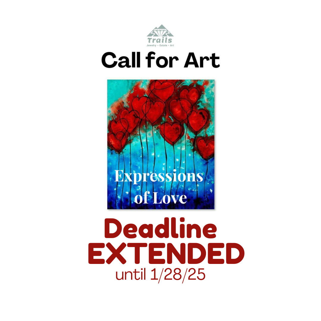 a poster with red hearts on it