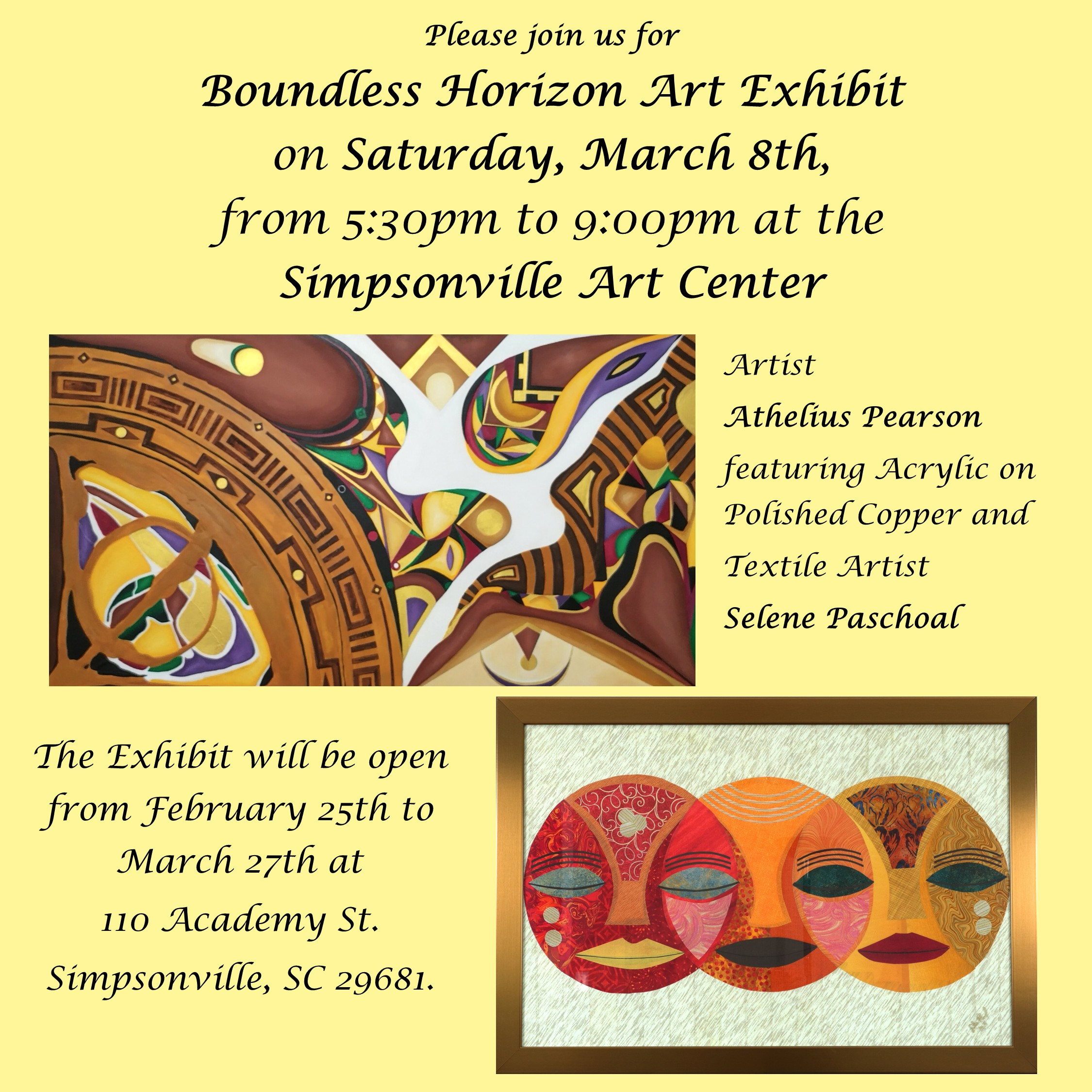 a poster for a art exhibition