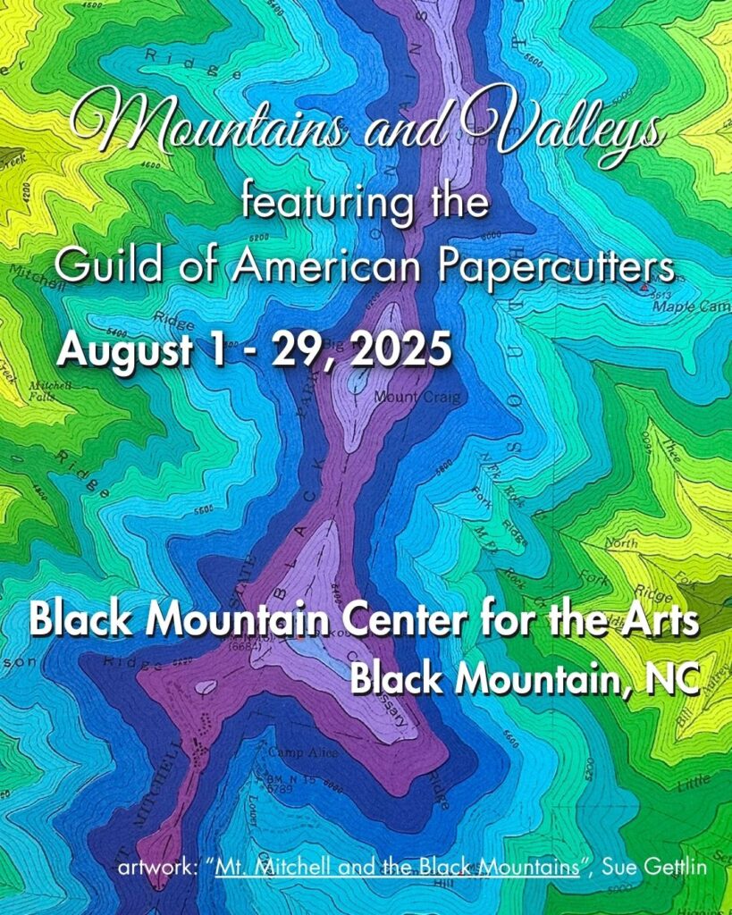 a colorful map of mountains