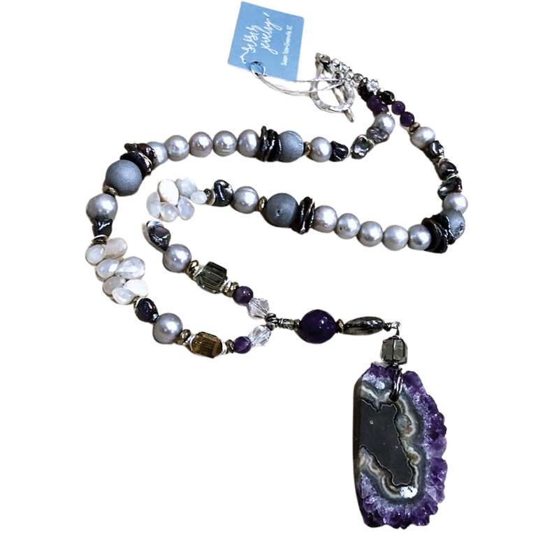 a necklace with a pendant