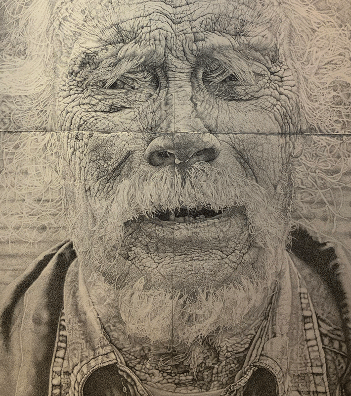 a drawing of a man