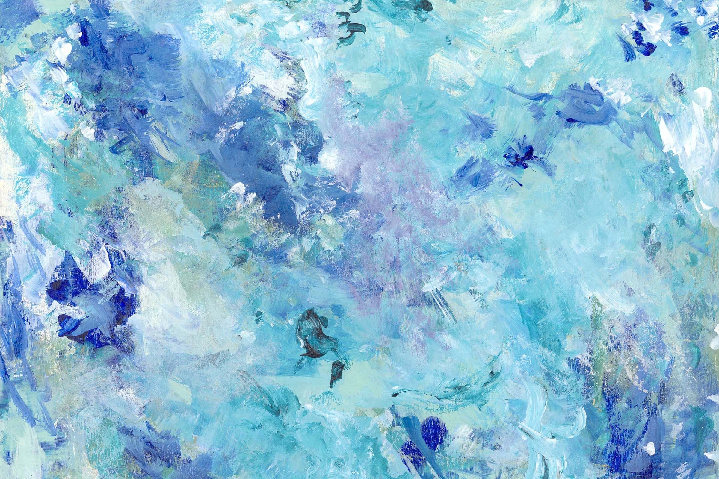 a close up of a painting