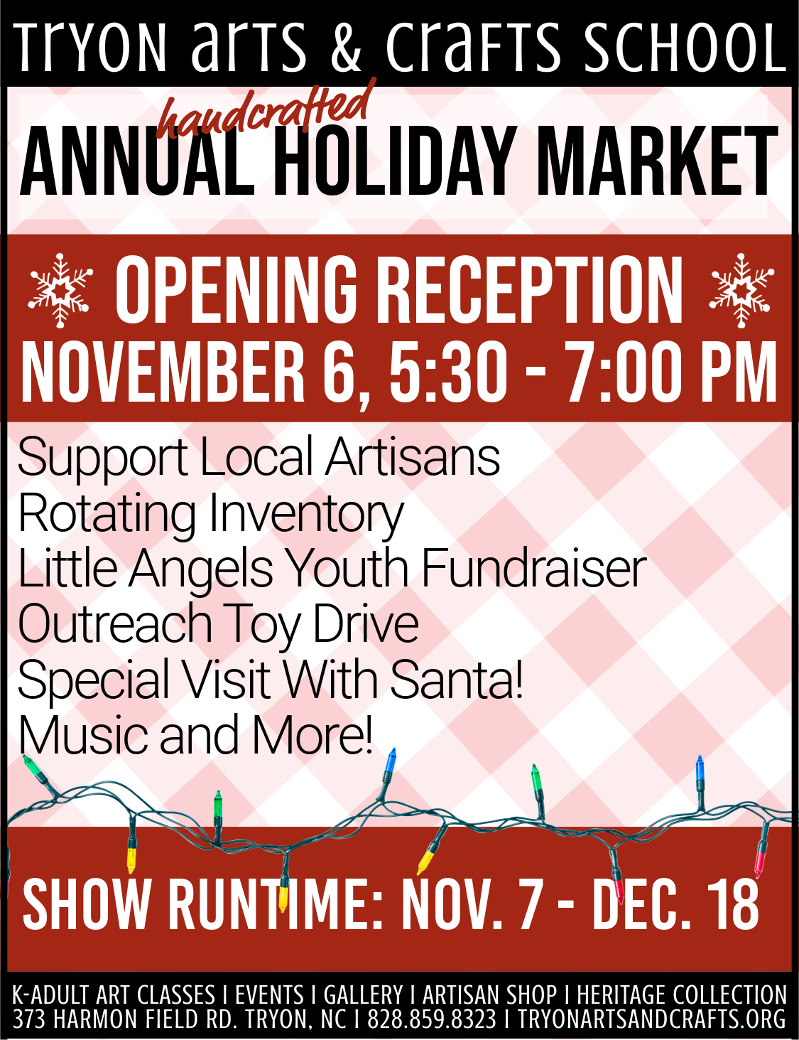 Annual holiday market opening reception