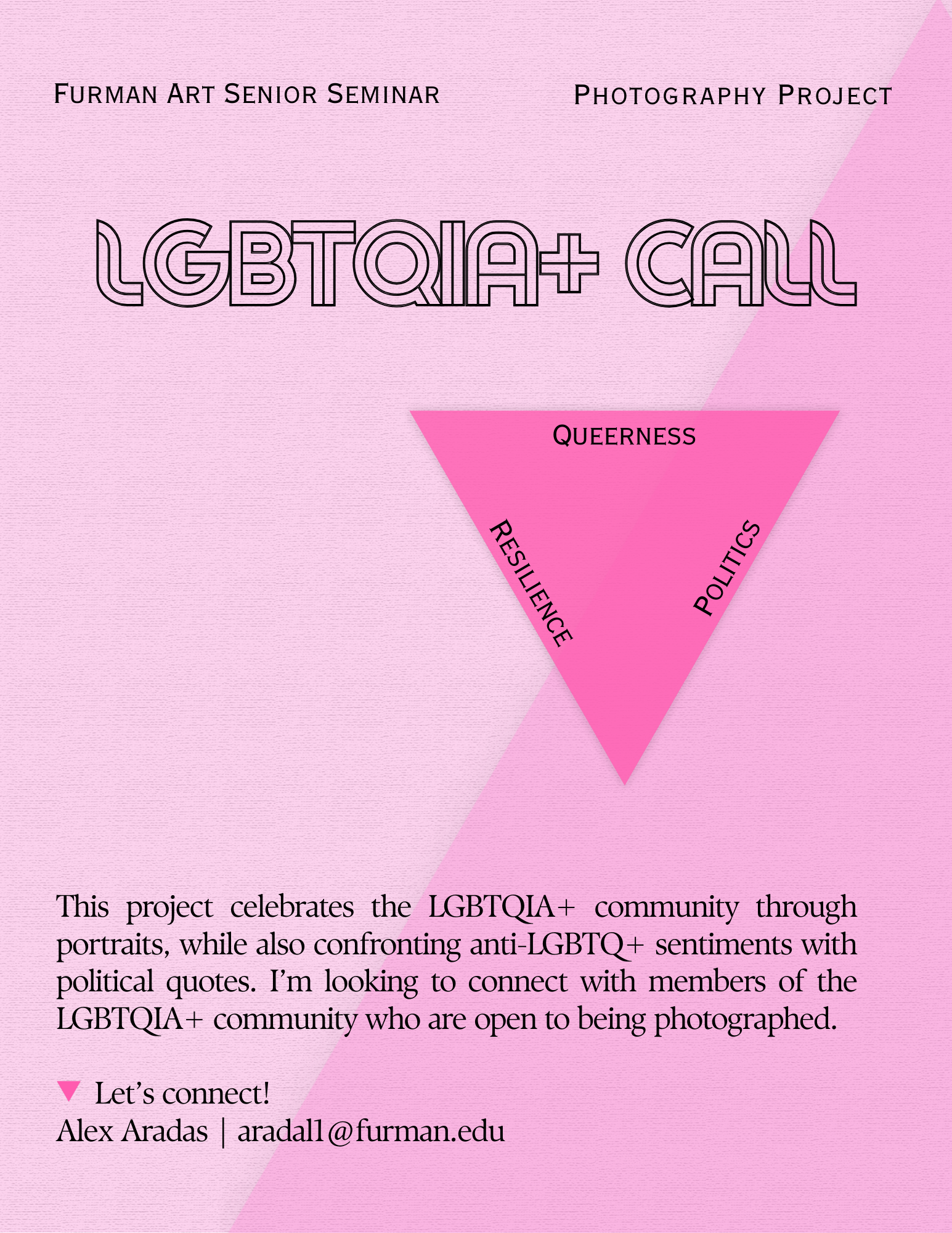 LGBTQIA+ community photography project announcement