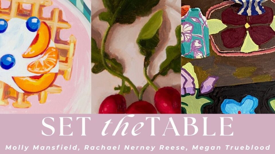 Colorful artwork for exhibition announcement