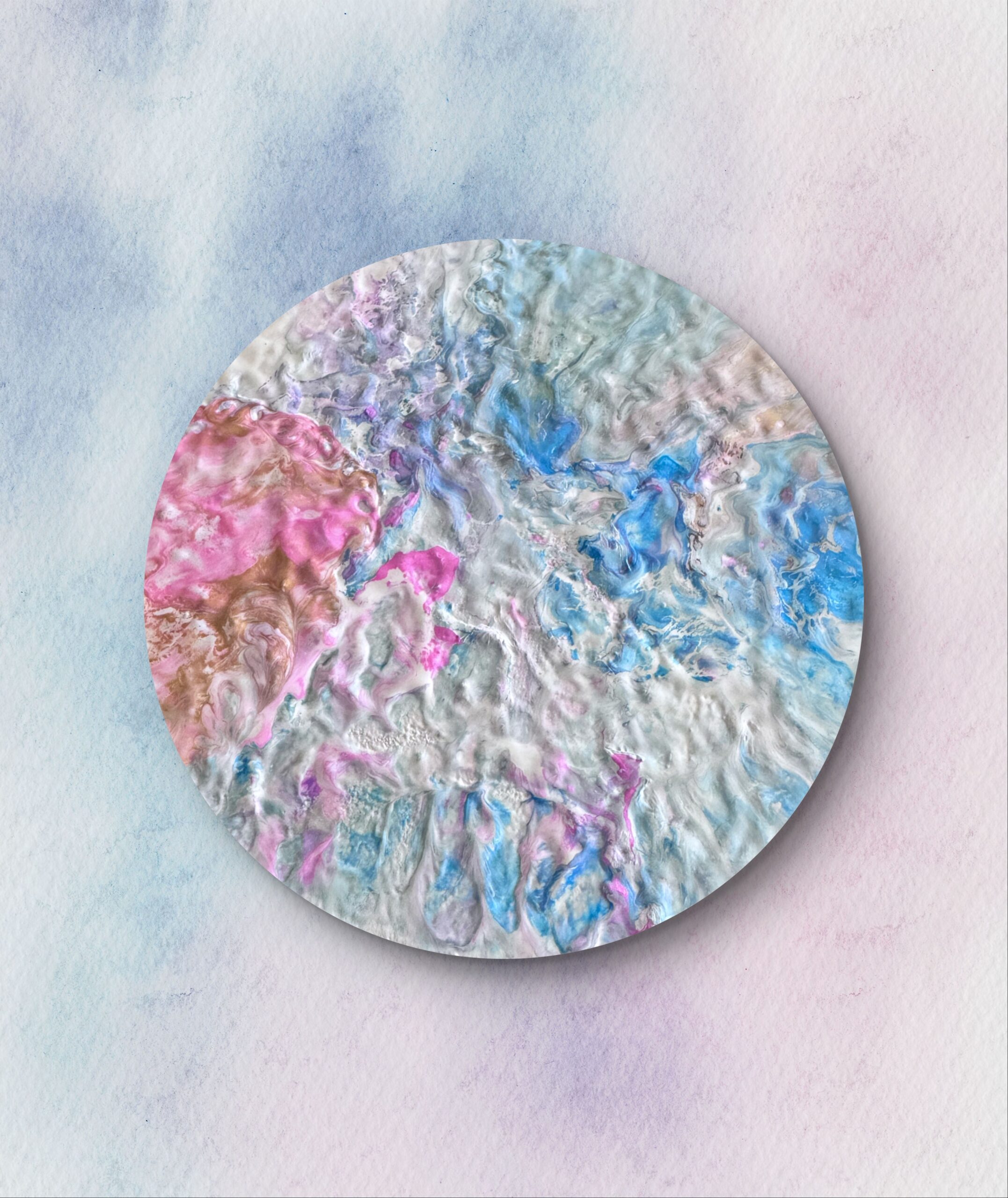 Abstract circular texture with pastel colors