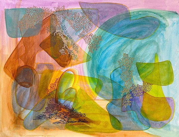 Colorful abstract shapes and patterns