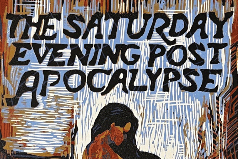 Artistic depiction of apocalypse theme