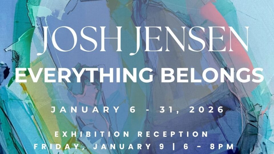 Art exhibition featuring Josh Jensen's work.