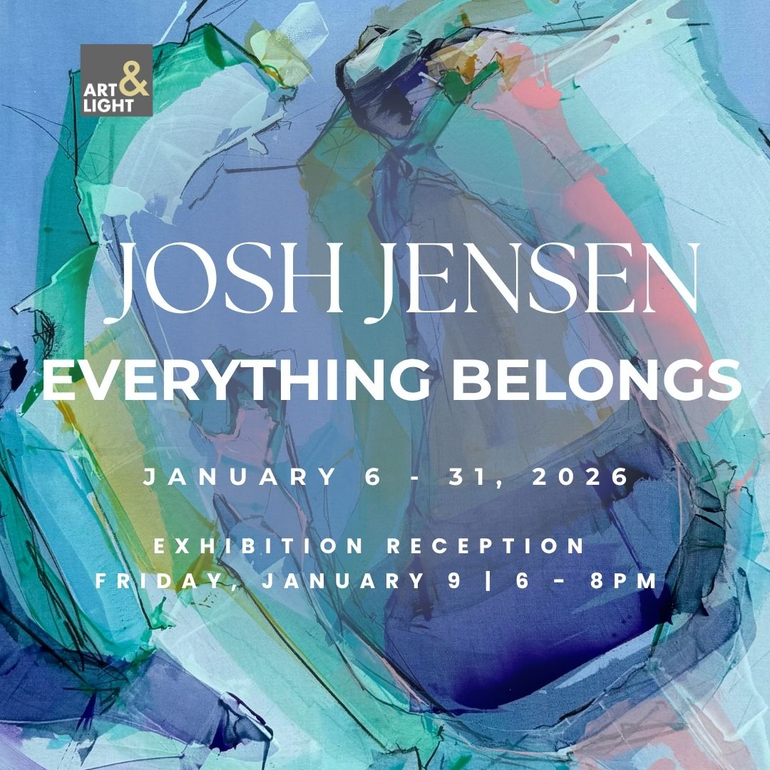 Art exhibition featuring Josh Jensen's work.