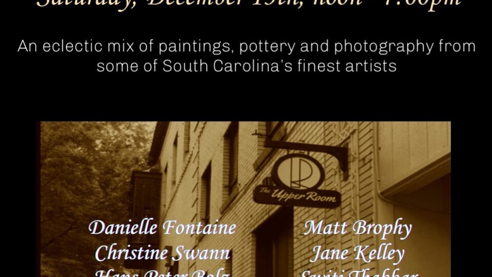Christmas exhibition event announcement poster