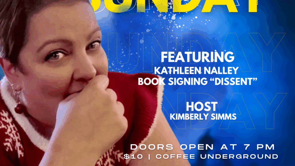 Event announcement for book signing.