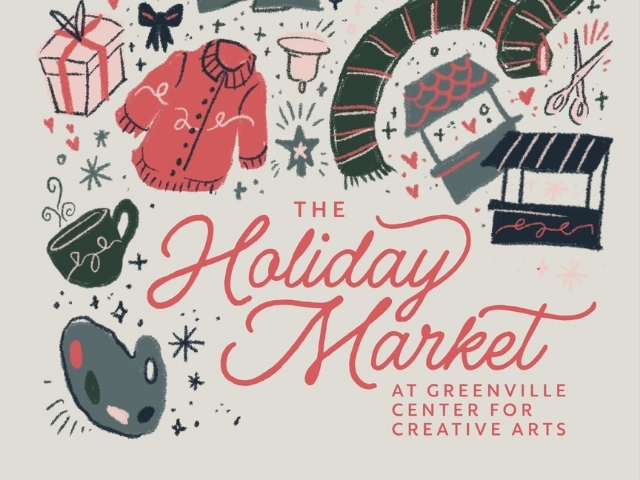 Festive illustrations for holiday market