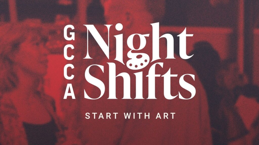 Art-themed event promotional image.