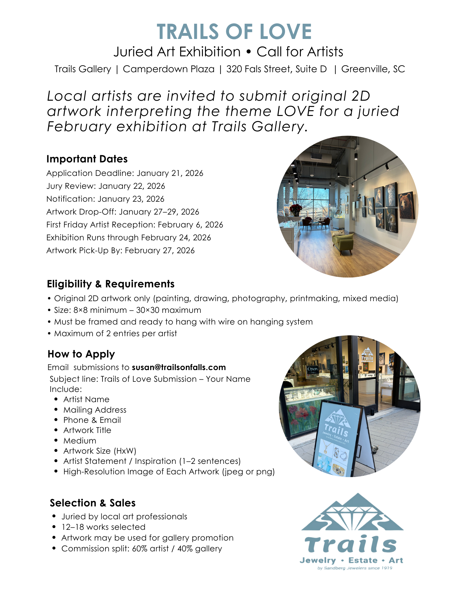 Call for artists for juried exhibition