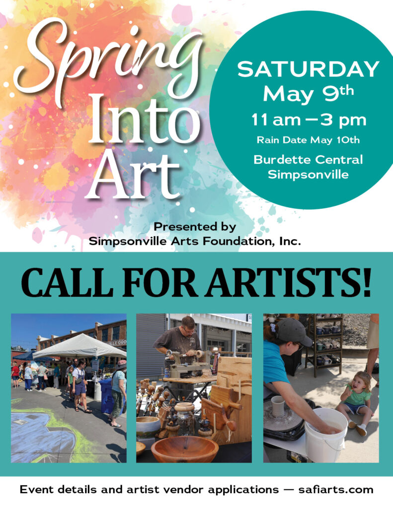 Art event announcement for artists.